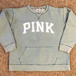 PINK Sweatshirt Green with front pocket